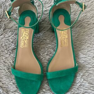 Salvatore Ferragamo Women's Green Sandals